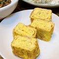 Chausu's cooksnap of when they made ゴーヤーのわた入り卵焼き.