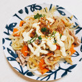 Axolotl∈'s cooksnap of when they made 我が家の焼きうどん.