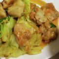 ヨシヨッシー's cooksnap of when they made 鶏肉とキャベツのめんつゆ＆バター炒め.