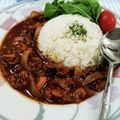 在宅勤務のおじさん's cooksnap of when they made モテる！洋食屋さんのハヤシライス.