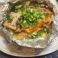 marimomori's cooksnap of when they made 鮭ときのこの江戸甘味噌ホイル焼き.