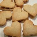 saki1010's cooksnap of when they made バレンタイン☆簡単チョコサンドクッキー。.