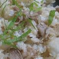 まぶたん's cooksnap of when they made 大葉香る☘️激旨牛ガーリックライス.