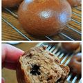 キュウソプ's cooksnap of when they made チョコとクランベリーの黒ベーグル。.