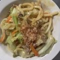 beroneete's cooksnap of when they made 豚肉とピーマンのオイスター味噌焼きうどん.