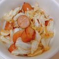 しばちゃそ's cooksnap of when they made ウインナーとキャベツの炒め物.