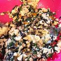 サンタJr's cooksnap of when they made 簡単！ほうれん草とひじきの白和え.