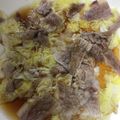 ふーちゃんとエレビー's cooksnap of when they made 豚バラ肉＆白菜のレンジ蒸し♪ポン酢でー.