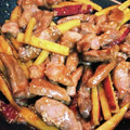HoneySpla's cooksnap of when they made すぐできる！さつまいもと豚肉の甘辛炒め.