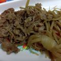 小山のレオポン's cooksnap of when they made 牛肉とごぼうのしぐれ煮.