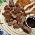んりおか's cooksnap of when they made なんちゃってサイコロステーキ.