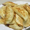 みかん232's cooksnap of when they made 余った餃子の皮◆フライパンでチーズ揚げ◆.