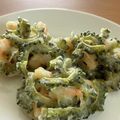 ♡こもれび♡'s cooksnap of when they made 簡単夏おかず！ゴーヤと海老のかき揚げ.