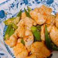 キッチン姉's cooksnap of when they made 超簡単！オクラとむね肉の照り焼き♪.