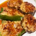 gumicook's cooksnap of when they made ピーマンの肉詰め☆照り焼き☆鶏ひき肉.