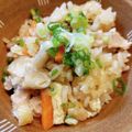 ばたみそーぱん☆'s cooksnap of when they made ごぼう天と鶏肉の炊き込みご飯♪.