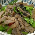yummy?'s cooksnap of when they made めんつゆで♡蒟蒻とピーマンのきんぴら♪.