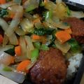 あゆたっくん's cooksnap of when they made 市販のミートボールで♥お弁当にもう一品.