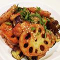 にしあまね's cooksnap of when they made 常備菜♡簡単！鶏肉と茄子と蓮根の甘酢あん.