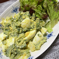 chi−ちゃん's cooksnap of when they made ゴーヤとゆで卵のソースマヨサラダ.
