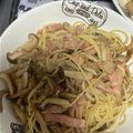 タムカナ's cooksnap of when they made きのことベーコンのバター醤油スパゲティ.