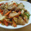 しっぽぅ's cooksnap of when they made 豚肉と野菜のキムチ炒め♪.