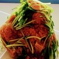 私市ビッキーズ津門巳's cooksnap of when they made “鶏めし唐揚げ豆苗おにぎり”.