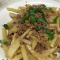 yummy?'s cooksnap of when they made 豚挽肉と千切りじゃがいもの甘辛炒め＊.