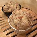 chou*'s cooksnap of when they made 離乳食 きな粉とレーズンの蒸しパン.