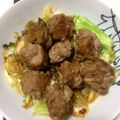 ゃゃッキりん梵's cooksnap of when they made 夏にお酢でさっぱり！豚こま☆スタミナ焼き.