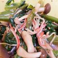 Chatoh's cooksnap of when they made レタス大量消費☆カニカマレタスのお浸し.