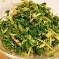 おかわりちょうだい♪'s cooksnap of when they made セロリ葉っぱの生姜和え.