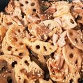 megshio's cooksnap of when they made 蓮根と豚こま、こんにゃくのきんぴら♪.