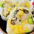 U☆kaoru's cooksnap of when they made お弁当に！炒り卵とチーズのおにぎり.