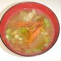 きらり流れ星's cooksnap of when they made しゃききゃきレタスの味噌汁.