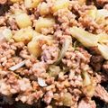 くーー〜's cooksnap of when they made ☆ジャガイモ＆キャベツの挽肉味噌炒め☆.