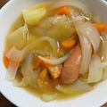 クック24FIUV☆'s cooksnap of when they made ウインナーがおいしい♪ポトフ風スープ.