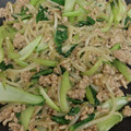 ちっつぃ's cooksnap of when they made 時短節約！チンゲン菜ともやしの肉みそ炒め.
