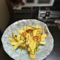 Cima777's cooksnap of when they made エコ大根の皮浅漬け.