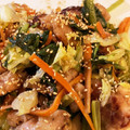 ちぴ隊長's cooksnap of when they made 小松菜と鶏もものガリマヨ炒め.