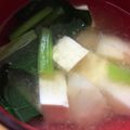 mantacarp's cooksnap of when they made 小松菜と里芋のお味噌汁.