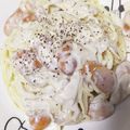 はるいろいちご's cooksnap of when they made 生クリームなし♪クリームパスタ.