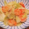 克らぶ's cooksnap of when they made 簡単！えびとキャベツのアヒージョ.