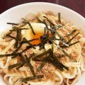 ママメイン！時々子供's cooksnap of when they made やみつきスタミナ釜玉うどん.