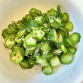 azbjbn's cooksnap of when they made 簡単！オクラときゅうりの大葉和え.