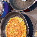 ゆきんこ☆2019's cooksnap of when they made オクラと長芋のふわトロお好み焼き風.
