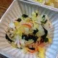 ばたみそーぱん☆'s cooksnap of when they made 蟹カマ入り☆白菜とワカメの柚子ポン酢和え.