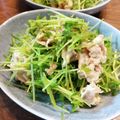 ばたみそーぱん☆'s cooksnap of when they made 簡単！お財布に優しい♡豚肉と豆苗のサラダ.