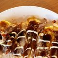 sakuradesu's cooksnap of when they made はんぺんがつなぎの　ふわふわお好み焼き.