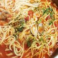 ちーゆづアーちゃん☆'s cooksnap of when they made シーフード★トマトスープパスタ.